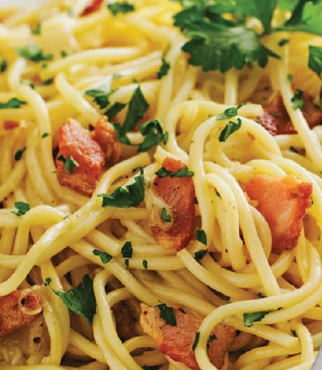 Eine Auswahl an schnellen und leckeren SPAGHETTI Carbonara Rezepten zum Abendessen.