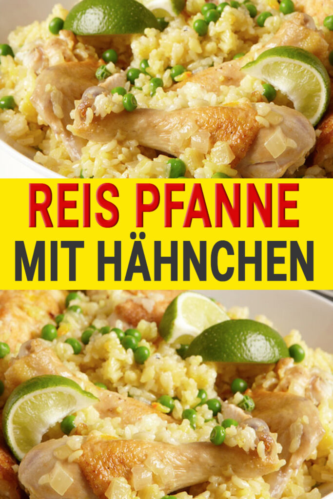 Diese Reispfanne mit Hähnchen ist die perfekte Lösung für ein schnelles und schmackhaftes Abendessen!