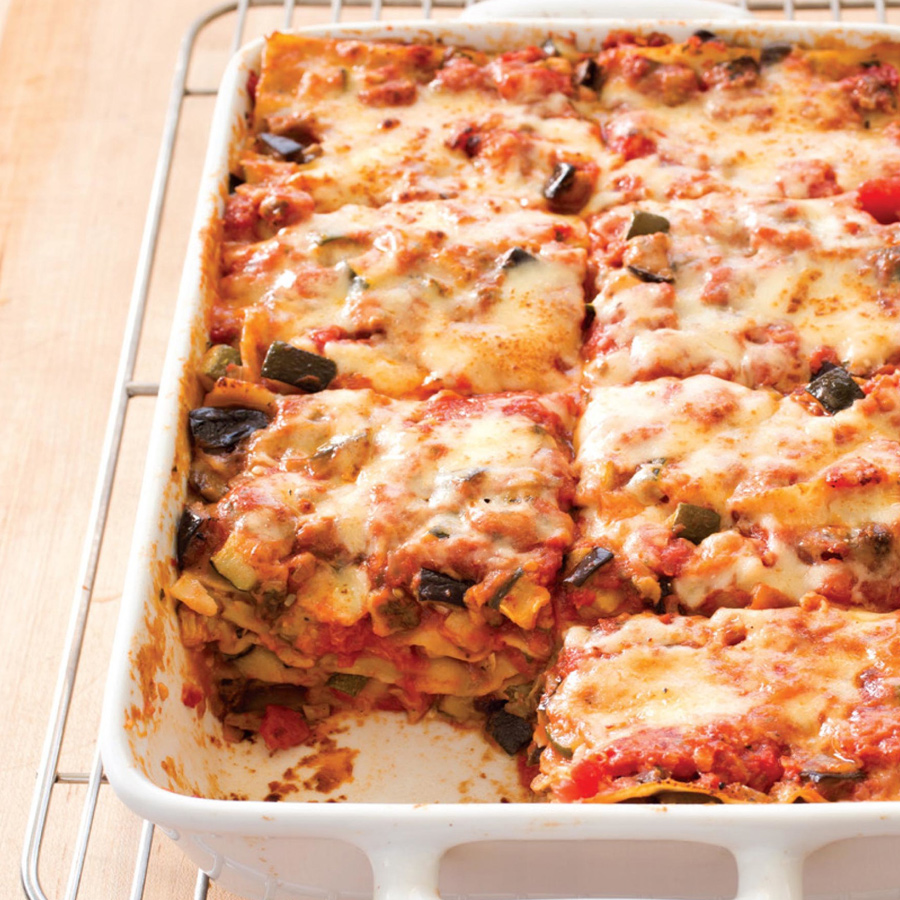 Aubergine Zucchini Lasagne (Beste Vegetarische Lasagne Rezept)