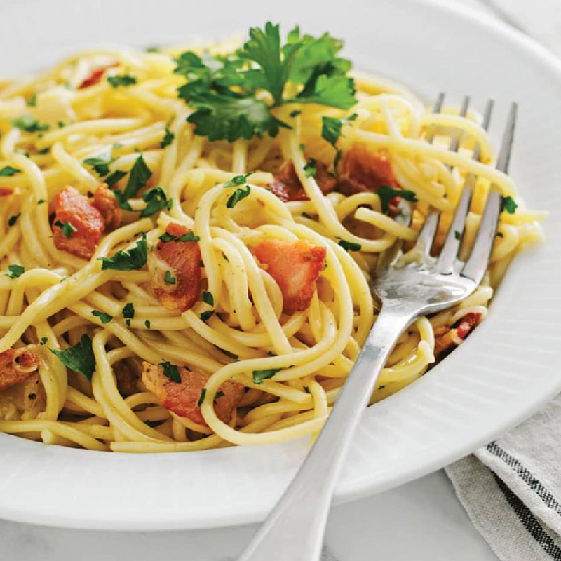 Traditionelle Spaghetti Carbonara: Schnell und einfach